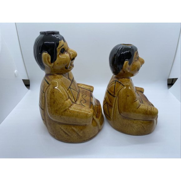 2 VINTAGE MEXICAN TEQUILA CERAMIC DECANTER MEN - Picture 6 of 12